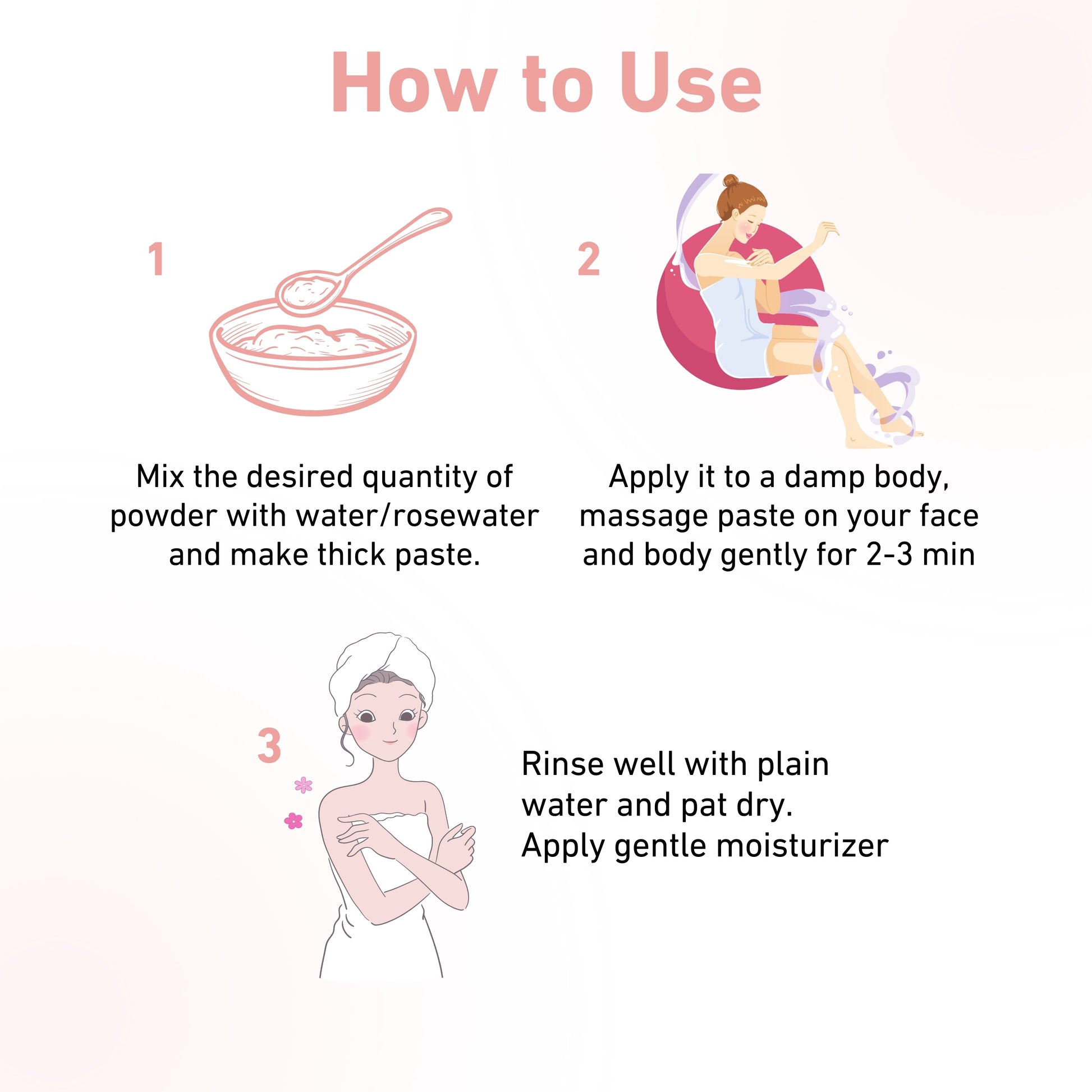 how to use powder body wash