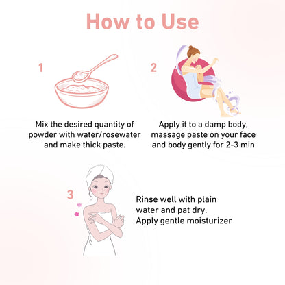 how to use powder body wash