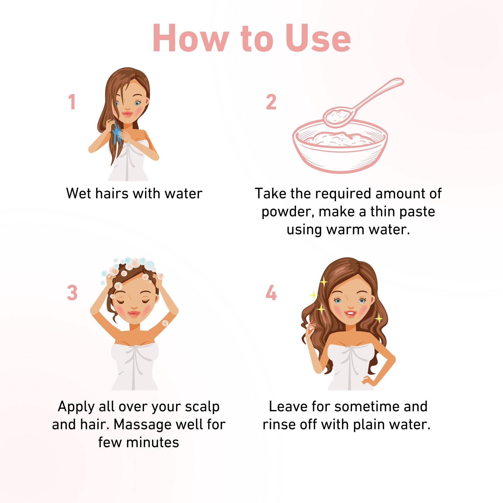 how to use hair shampoo powder