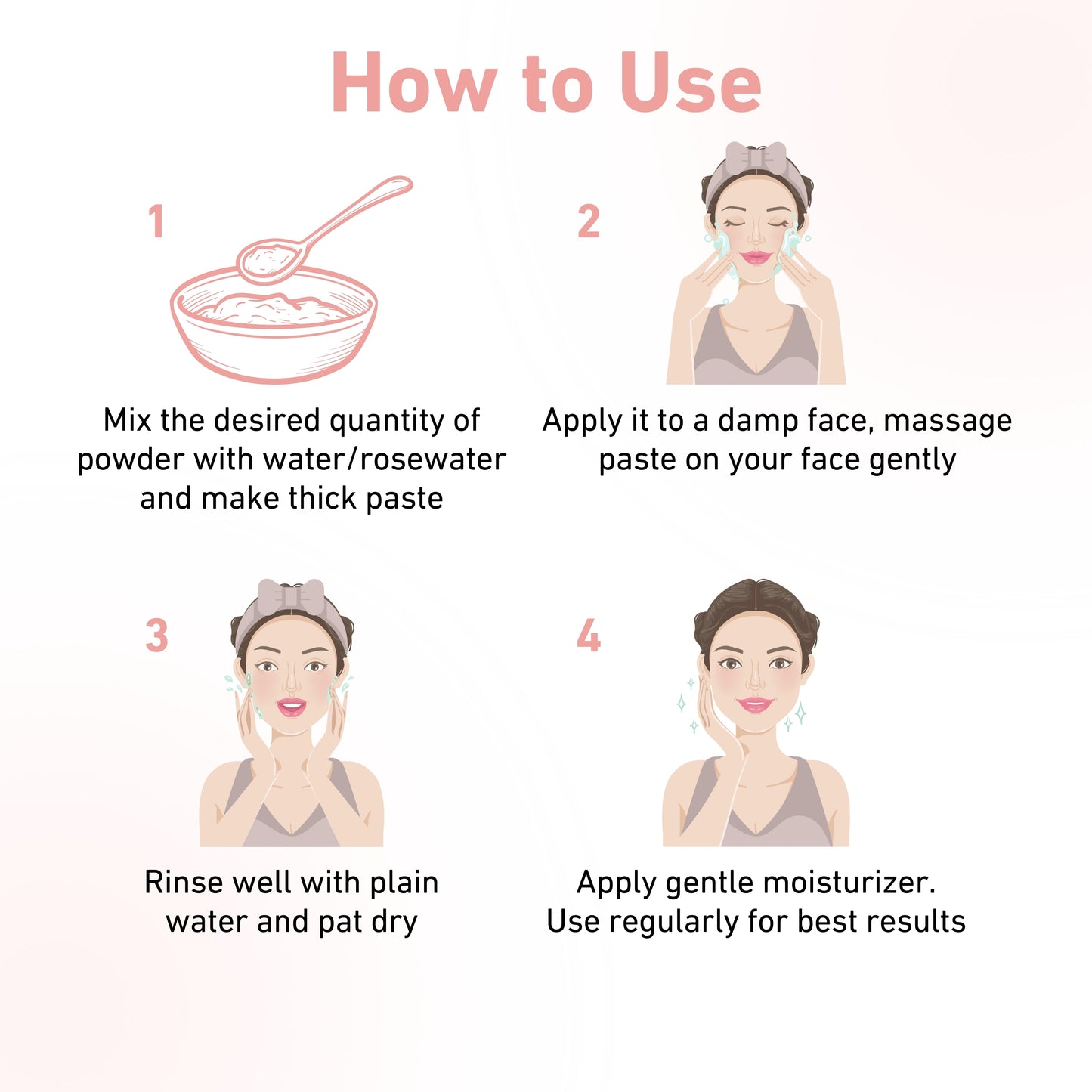 how to use powder face wash