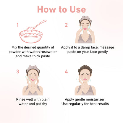 how to use powder face wash