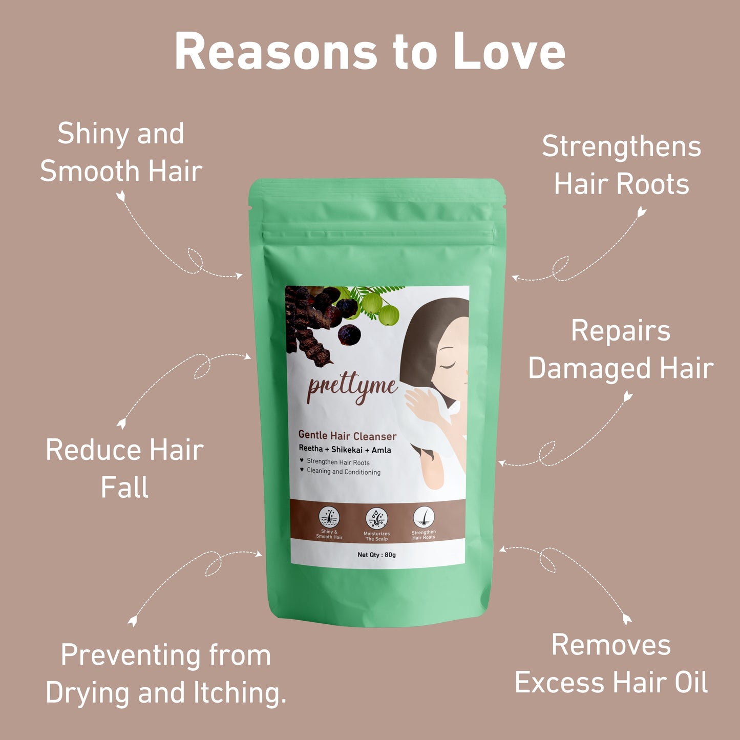 natural powder hair cleanser shampoo, organic formula for deep scalp cleansing, removes impurities, controls excess oil, and promotes healthy, shiny hair, gently cleanses scalp